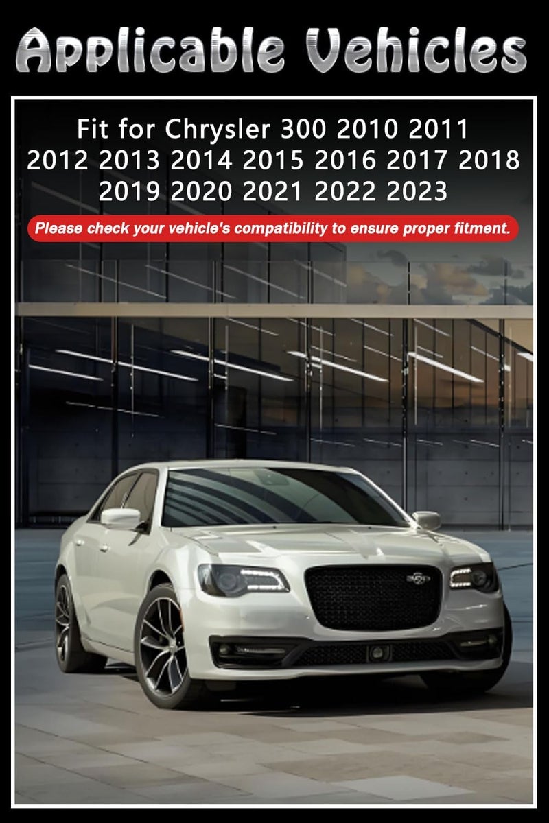 BriYorWay Vent Shades Rain Guards for Chrysler 300 2010 2011 2012 2013 2014 2015 2016 2017 2018 2019 2020 2021 2022 2023 Accessories, for Chrysler 300 Window Deflectors Window Visors - Image 2